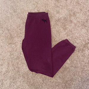 PINK Victoria’s Secret Maroon Joggers